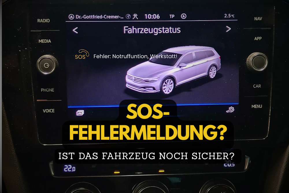 SOS-Fehlermeldung im Auto – Bedeutung, Ursachen und Reparaturmöglichkeiten